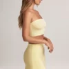 Zuri Modal-Minirock mit mittlerer Leibhöhe und A-Linien-Schnitt in Lemon Sherbet Zuri Modal-Minirock mit mittlerer Leibhöhe und A-Linien-Schnitt in Lemon Sherbet